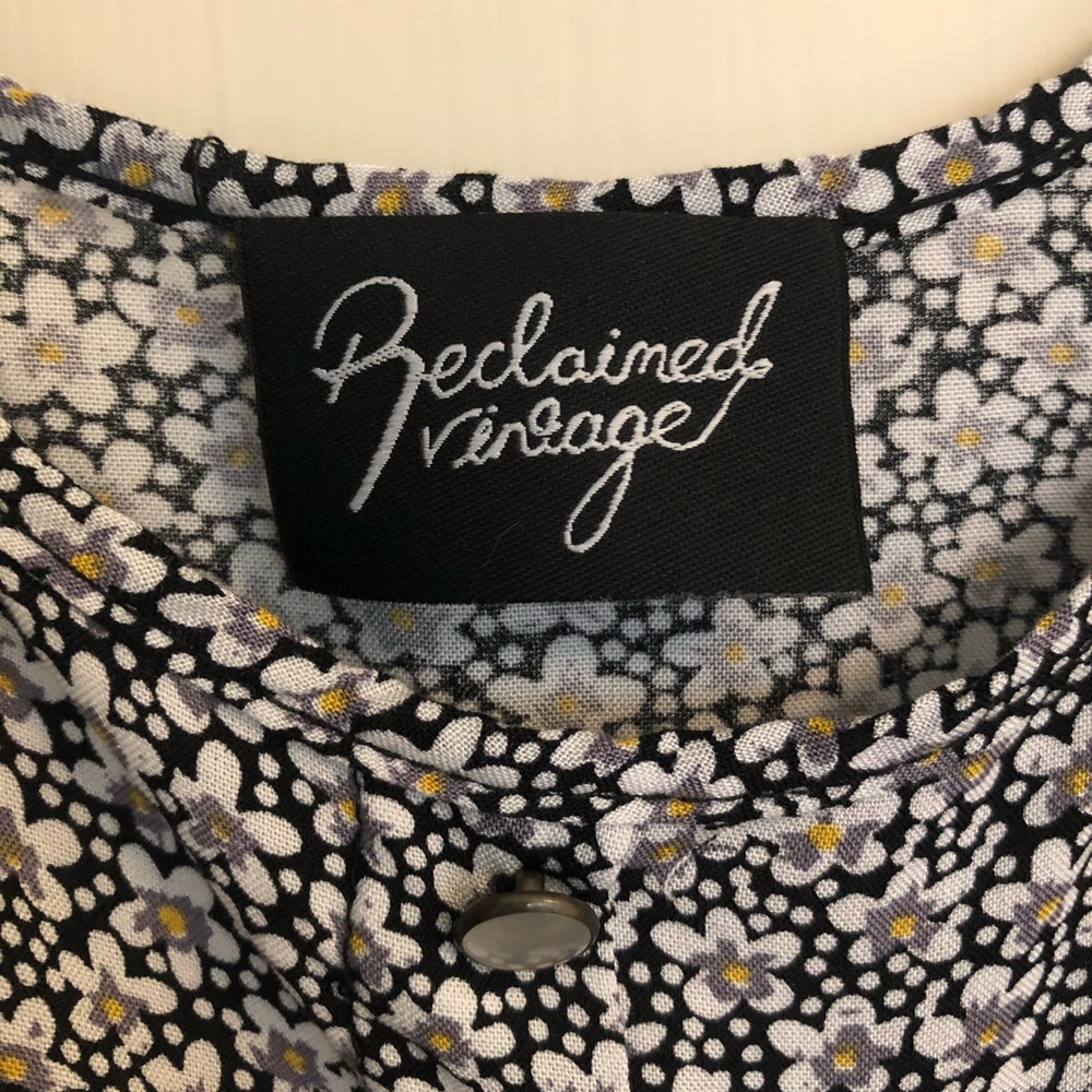 ASOS Reclaimed Vintage Suspenders Floral Mini Skirt